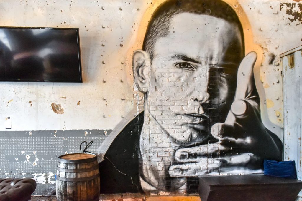 Eminem Mural Portrait