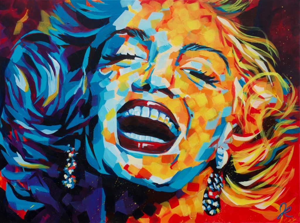 Marilyn Monroe Painting Colorful