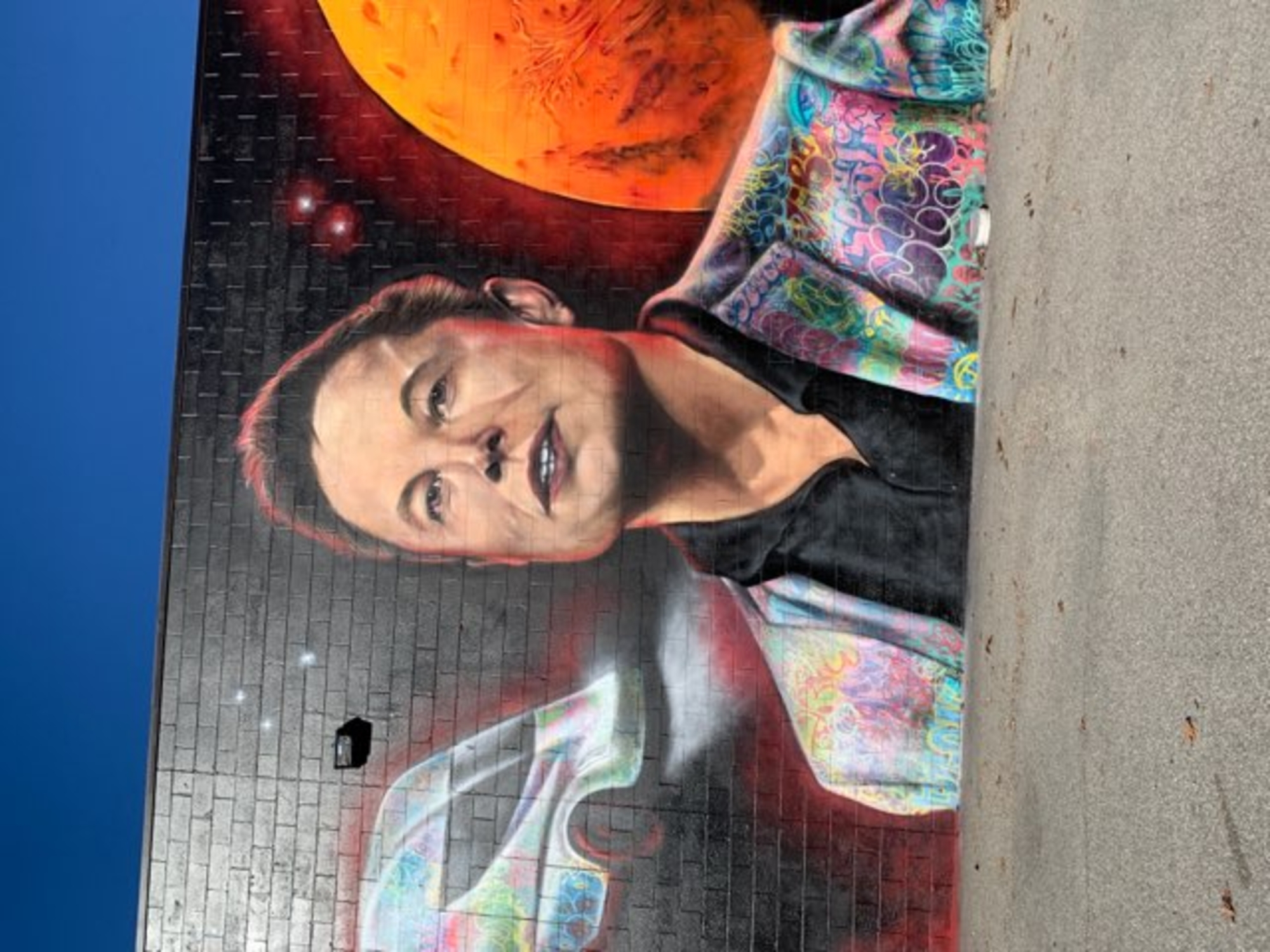 Elon Musk Mural (detail)