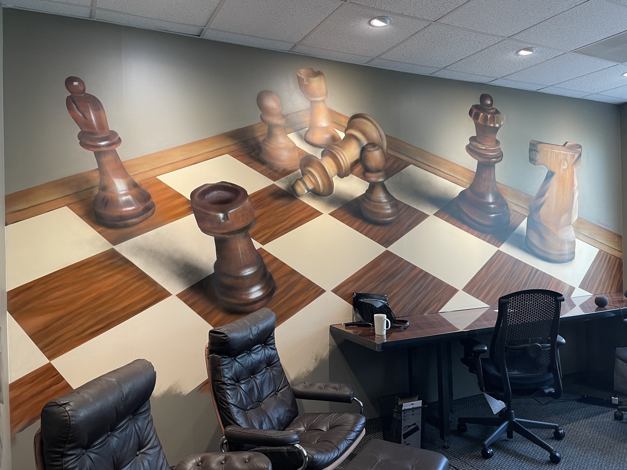 Chess Mural, Wall 1 of 2